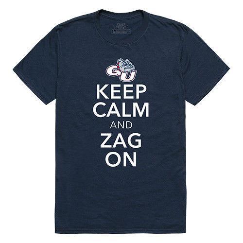 Gonzaga University Bulldogs NCAA Keep Calm T-Shirt-Campus-Wardrobe