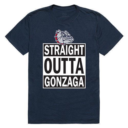 Gonzaga University Bulldogs NCAA Straight Outta T-Shirt-Campus-Wardrobe