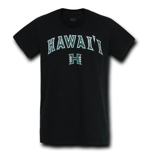 Hawaii University NCAA Freshman Tee T-Shirt Unisex W Republic Black-Campus-Wardrobe