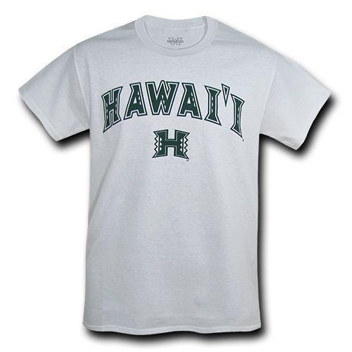 Hawaii University NCAA Freshman Tee T-Shirt Unisex W Republic - White-Campus-Wardrobe