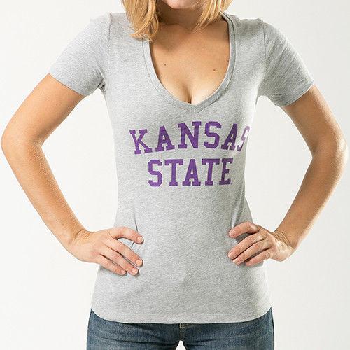 Kansas State University NCAA Game Day W Republic Womens Tee T-Shirt-Campus-Wardrobe