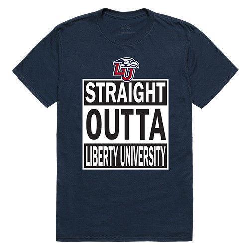 Liberty University Flames NCAA Straight Outta T-Shirt-Campus-Wardrobe