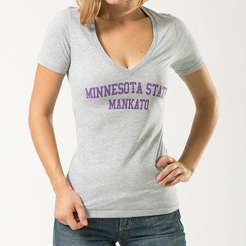Mankato Minnesota State University NCAA Game Day W Republic Womens Tee T-Shirt-Campus-Wardrobe