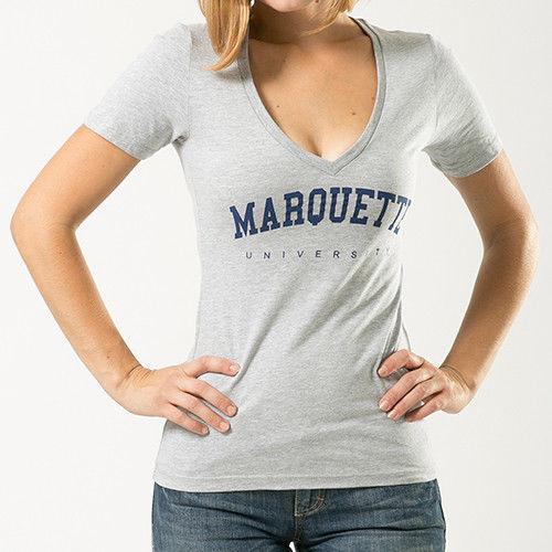 Marquette University NCAA Game Day W Republic Womens Tee T-Shirt-Campus-Wardrobe