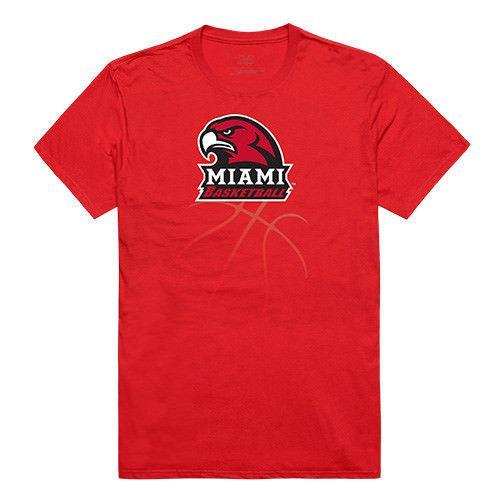 Miami University Redhawks NCAA Basketball Tee T-Shirt-Campus-Wardrobe