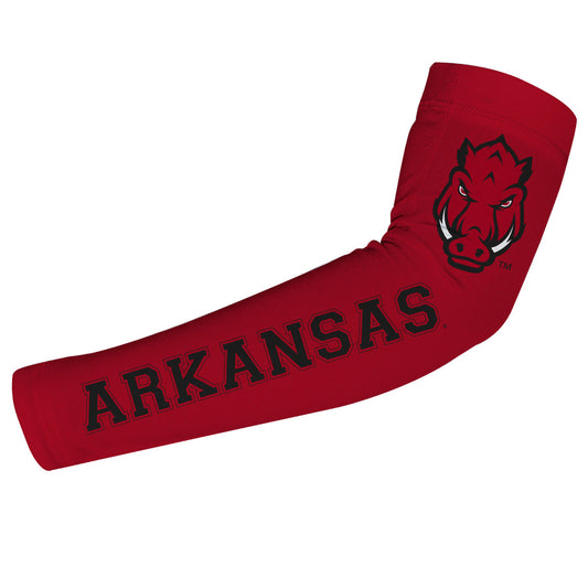Arkansas Razorbacks Red Arm Sleeves Pair - Vive La F̻te - Online Apparel Store