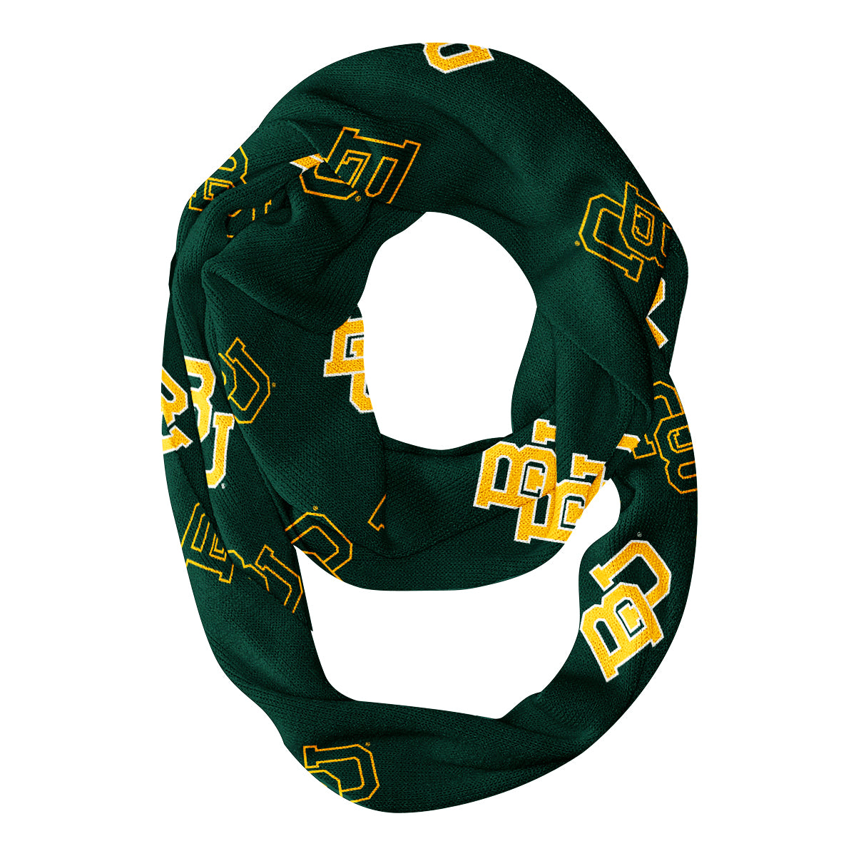 Baylor Bears All Over Logo Green Infinity Scarf - Vive La FÃªte - Online Apparel Store