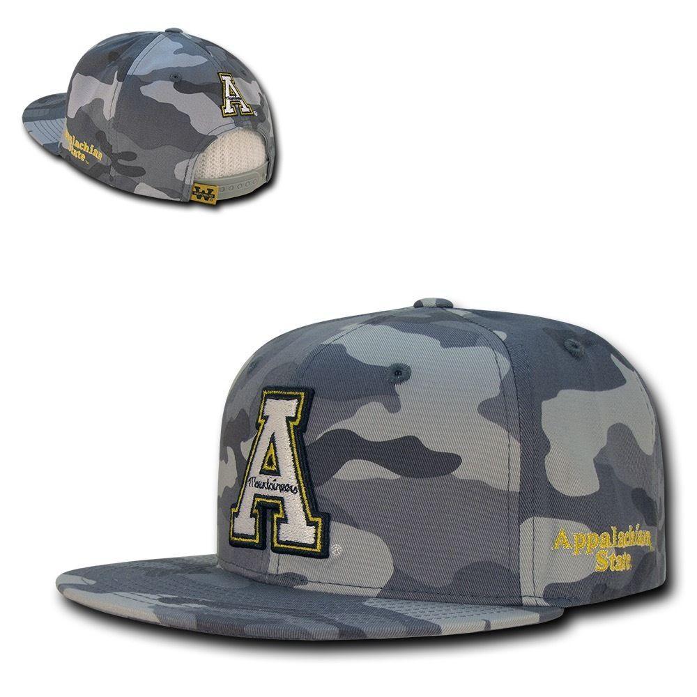 NCAA Appalachian State Mountaineers Camo Camouflage Snapback Baseball Caps Hats-Campus-Wardrobe