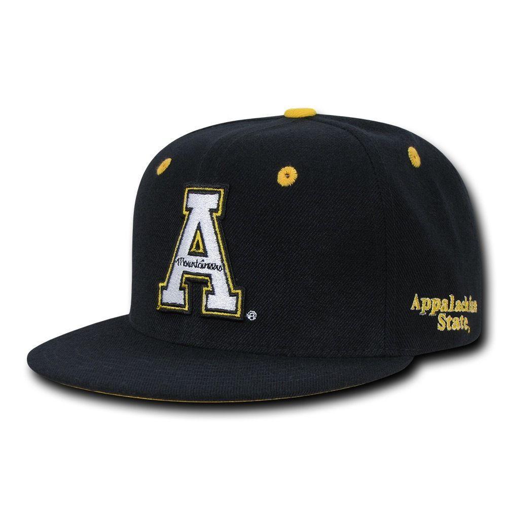 NCAA Appalachian State Mountaineers Flat Bill Accent Snapback Baseball Caps Hats-Campus-Wardrobe