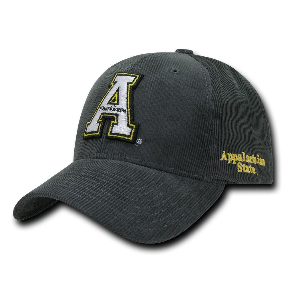NCAA Appalachian State Mountaineers Structured Corduroy Baseball Caps Hats-Campus-Wardrobe