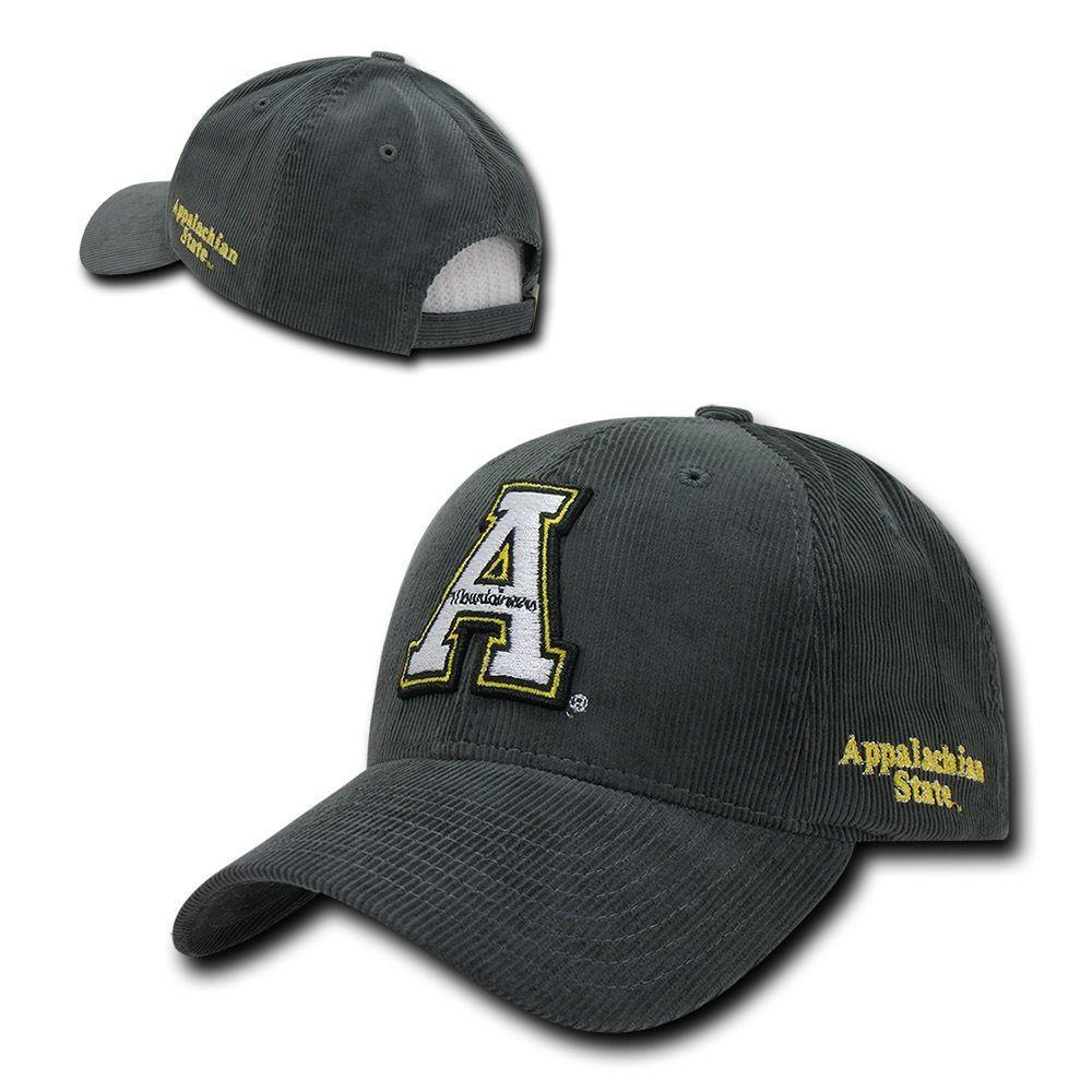 NCAA Appalachian State Mountaineers Structured Corduroy Baseball Caps Hats-Campus-Wardrobe