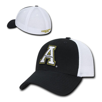 NCAA Appalachian State Mountaineers Structured Mesh Flex Baseball Caps Hats-Campus-Wardrobe
