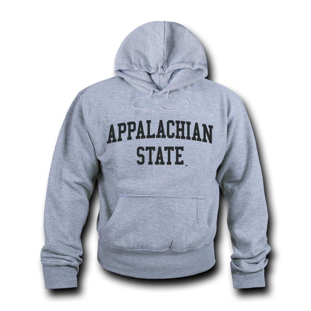 NCAA Appalachian State University Hoodie Sweatshirt Game Day Fleece Heather Grey-Campus-Wardrobe