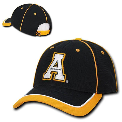 NCAA Appalachian State University Mountaineers Piped Baseball Caps Hats-Campus-Wardrobe