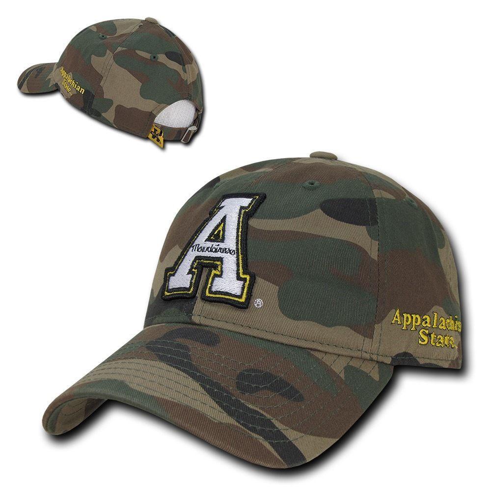 NCAA Appalachian State University Mountaineers Relaxed Camo Baseball Caps Hats-Campus-Wardrobe