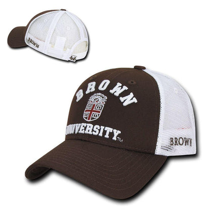 NCAA Brown Bears University Cotton Structured Trucker Baseball Caps Hats-Campus-Wardrobe