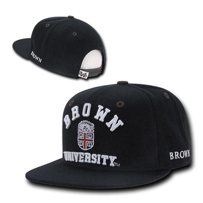 NCAA Brown Bears University Flat Bill Accent Snapback Baseball Caps Hats-Campus-Wardrobe