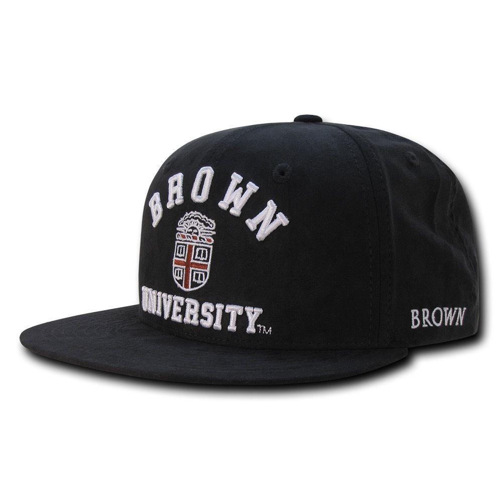 NCAA Brown Bears University Flat Bill Faux Suede Snapback Baseball Caps Hats-Campus-Wardrobe