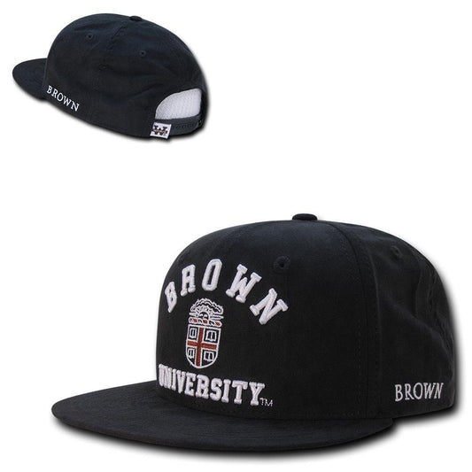 NCAA Brown Bears University Flat Bill Faux Suede Snapback Baseball Caps Hats-Campus-Wardrobe