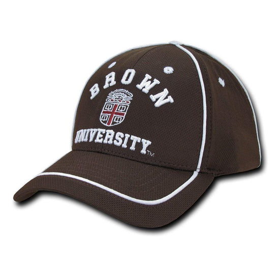 NCAA Brown Bears University Lightweight Structured Piped Baseball Caps Hats-Campus-Wardrobe