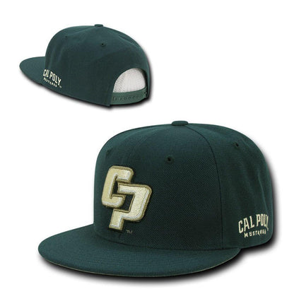 NCAA Cal Poly Mustangs University Freshmen 6 Panel Snapback Baseball Caps Hats-Campus-Wardrobe
