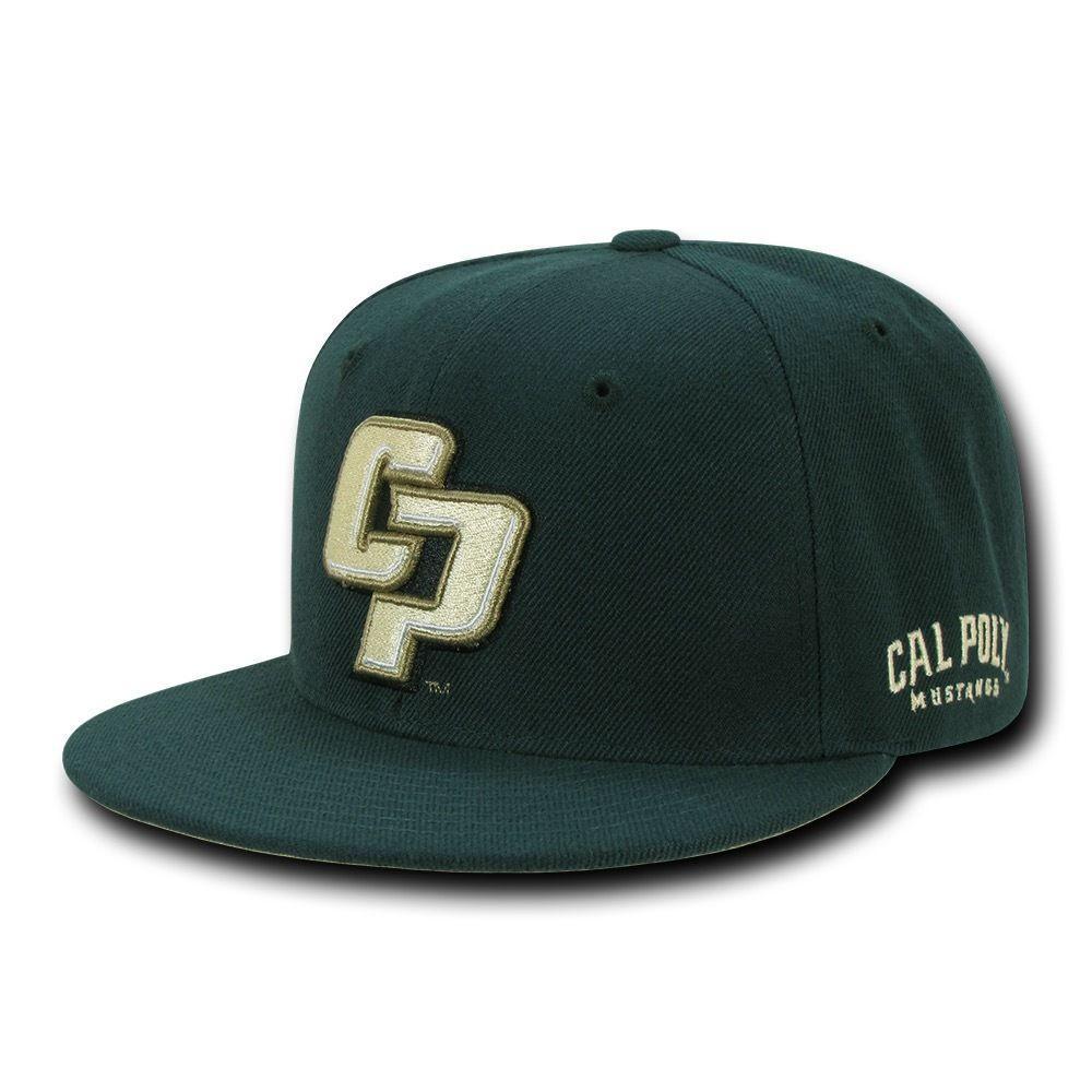 NCAA Cal Poly Mustangs University Freshmen 6 Panel Snapback Baseball Caps Hats-Campus-Wardrobe