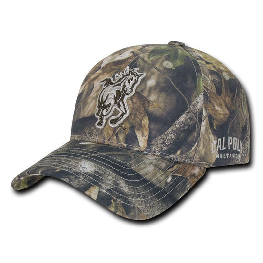 NCAA Cal Poly Mustangs University Structured Hybricam Camouflage Caps Hats Gbr-Campus-Wardrobe