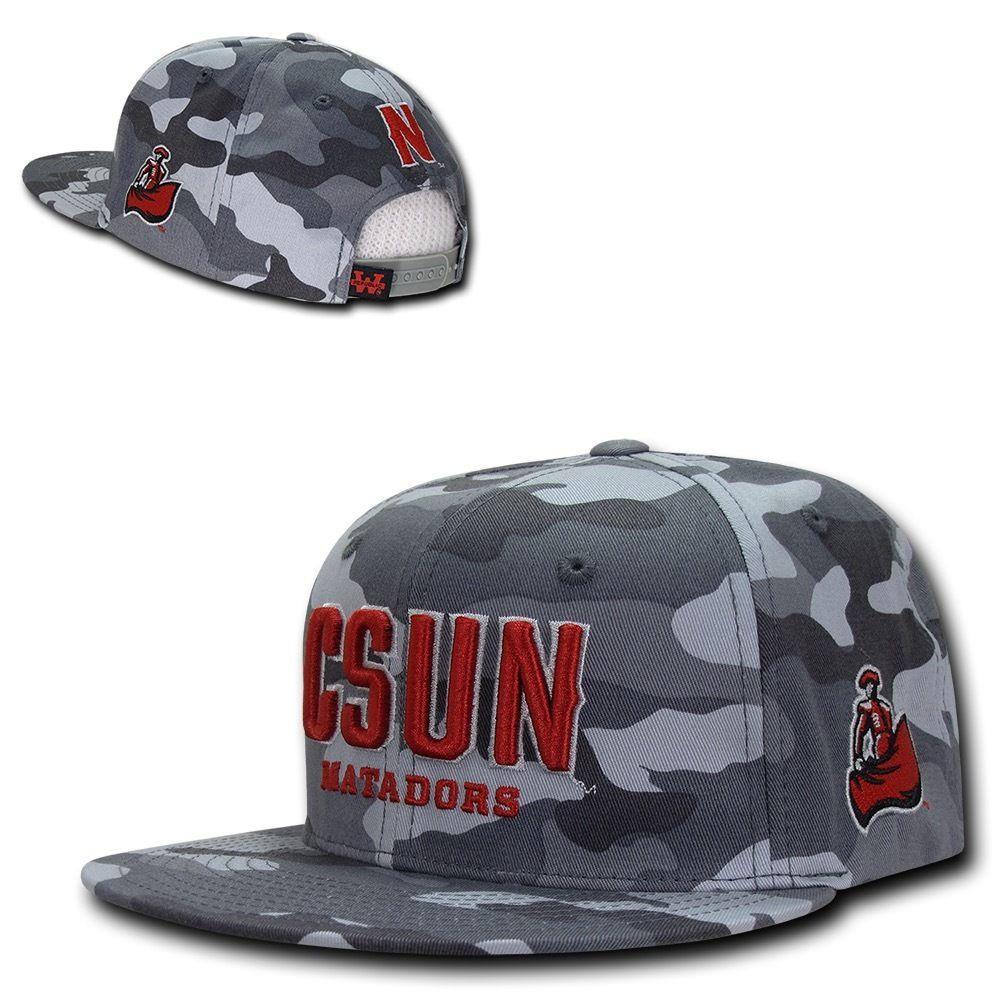 NCAA Cal State Northridge Matadors Camo Camouflage Snapback Baseball Caps-Campus-Wardrobe