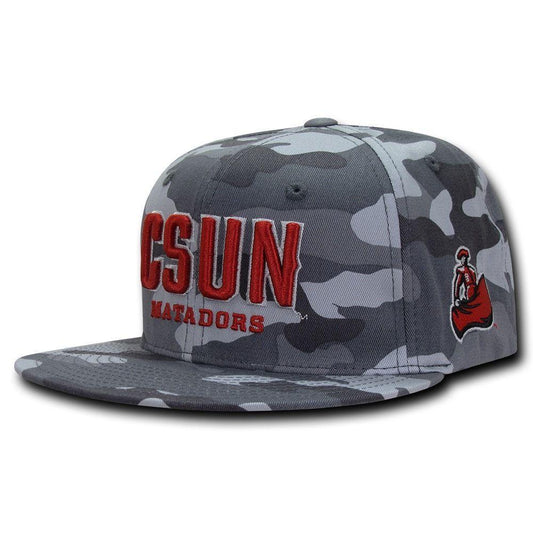 NCAA Cal State Northridge Matadors Camo Camouflage Snapback Baseball Caps-Campus-Wardrobe