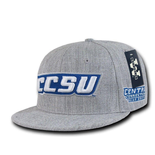 NCAA Ccsu Central Connecticut State University Blue Devils Fitted Caps Hats-Campus-Wardrobe