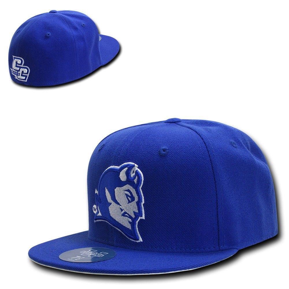 NCAA Central Connecticut Blue Devils University Fitted Caps Hats Blue-Campus-Wardrobe