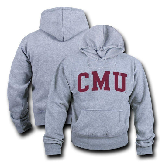 NCAA Central Michigan University Hoodie Sweatshirt Game Day Fleece Heather Grey-Campus-Wardrobe