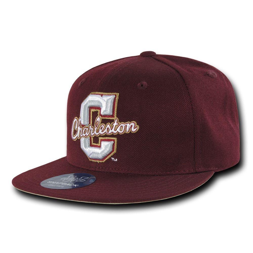 NCAA Charleston College Freshmen 6 Panel Snapback Baseball Caps Hats Maroon-Campus-Wardrobe