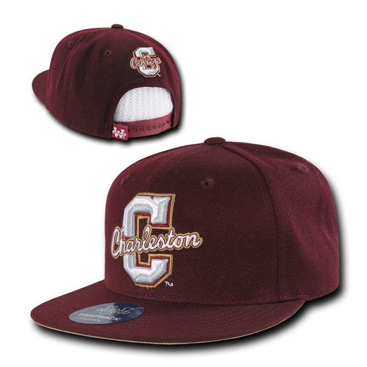 NCAA Charleston College Freshmen 6 Panel Snapback Baseball Caps Hats Maroon-Campus-Wardrobe