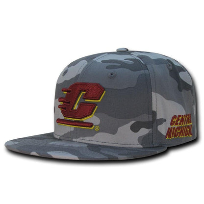 NCAA Cmu Central Michigan Chippewas Camo Camouflage Baseball Caps Hats-Campus-Wardrobe