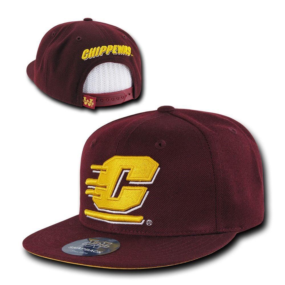 NCAA Cmu Central Michigan Chippewas University Snapback Baseball Caps Hats-Campus-Wardrobe