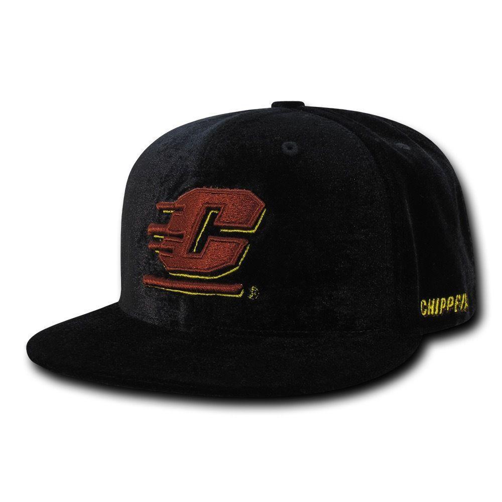 NCAA Cmu Central Michigan Chippewas University Velvet Baseball Caps Hats-Campus-Wardrobe