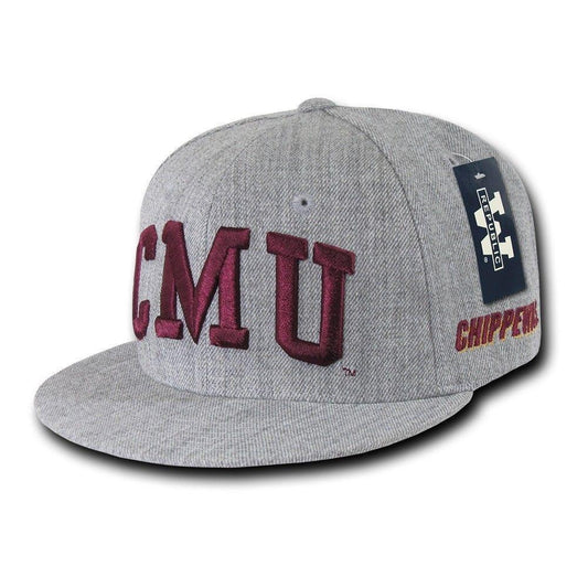 NCAA Cmu Central Michigan University Chippewas Game Fitted Caps Hats-Campus-Wardrobe