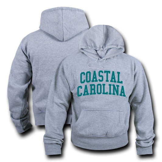 NCAA Coastal Carolina University Hoodie Sweatshirt Game Day Fleece Heather Grey-Campus-Wardrobe
