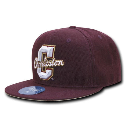 NCAA College Of Charleston Fitted Caps Hats Maroon-Campus-Wardrobe