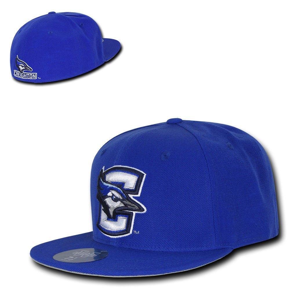 NCAA Creighton Bluejays University College Fitted Caps Hats Royal-Campus-Wardrobe