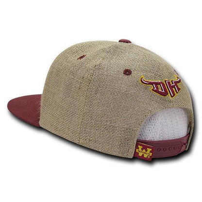 NCAA Csu Dominguez Hills University Lightweight Jute Snapback Baseball Caps Hats-Campus-Wardrobe