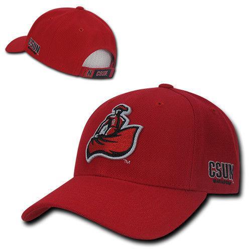 NCAA Csun Cal State Northridge Structured Acrylic Baseball 6 Panels Caps Hats-Campus-Wardrobe