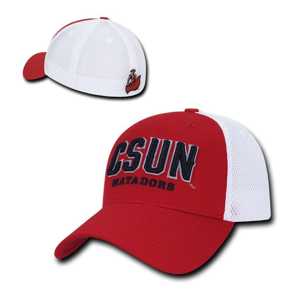 NCAA Csun Cal State Northridge University Matadors Structured Mesh Flex Caps Hat-Campus-Wardrobe