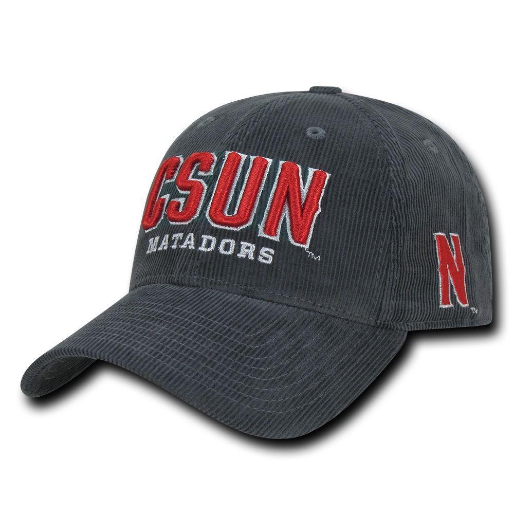 NCAA Csun Cal State Northridge University Structured Corduroy Baseball Caps Hat-Campus-Wardrobe