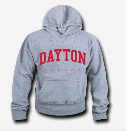 NCAA Dayton Flyers Hoodie Sweatshirt Game Day Fleece Pullover Heather Grey-Campus-Wardrobe