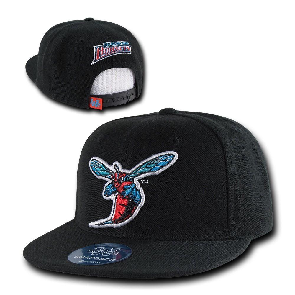 NCAA Delaware State University Hornets 6 Panel Snapback Baseball Caps Hats Black-Campus-Wardrobe