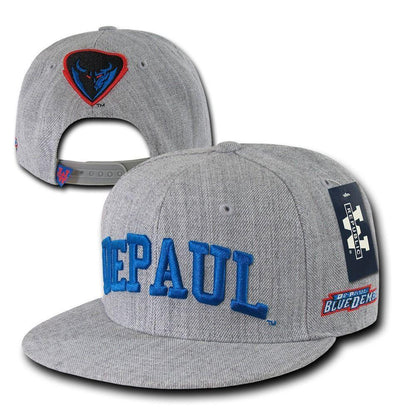 NCAA Depaul University Blue Demons 6 Panel Game Day Snapback Caps Hats Hgry-Campus-Wardrobe