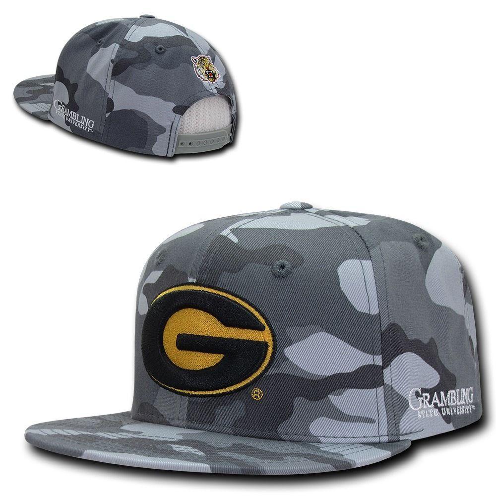 NCAA Grambling State Tigers U Camo Camouflage Snapback Baseball Caps Hats-Campus-Wardrobe