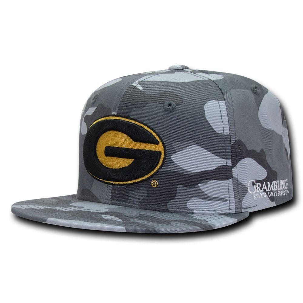 NCAA Grambling State Tigers U Camo Camouflage Snapback Baseball Caps Hats-Campus-Wardrobe